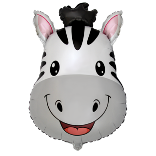 Flexmetal Folienballon Zebrakopf 68cm-1St