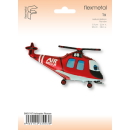 Flexmetal Folienballon Rettungshubschrauber Rot 96cm-1St