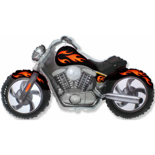 Flexmetal Folienballon Motorrad Grau 115cm-1St
