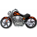 Flexmetal Folienballon Motorrad Grau 115cm-1St