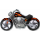 Flexmetal Folienballon Motorrad Grau 115cm-1St