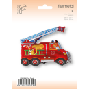 Flexmetal Folienballon Feuerwehrauto Katzen 78cm-1St