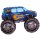 Flexmetal Folienballon Monstertruck Blau 96cm-1St
