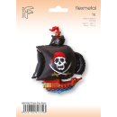 Flexmetal Folienballon Piratenschiff Schwarz 103cm-1St