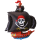 Flexmetal Folienballon Piratenschiff Schwarz 103cm-1St