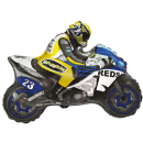 Flexmetal Folienballon Motorrad Blau 84cm-1St