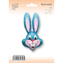 Flexmetal Folienballon Hasenkopf Blau 90cm-1St