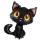 Flexmetal Folienballon Katze Schwarz 90cm unverpackt-1St
