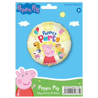 Flexmetal Folienballon Peppas Party  ø45cm-1St