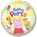 Flexmetal Folienballon Peppas Party  ø45cm-1St
