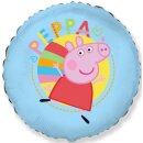 Flexmetal Folienballon Peppa Pig Hellblau  ø45cm-1St