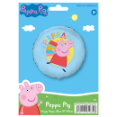 Flexmetal Folienballon Peppa Pig Hellblau  ø45cm-1St