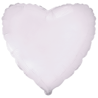 Flexmetal Folienballon Herz Weiß  ø45cm-1St