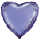 Flexmetal Folienballon Herz Violett  ø45cm-1St
