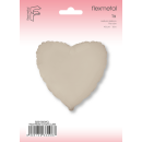 Flexmetal Folienballon Herz Elfenbein-Vanille...