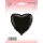 Flexmetal Folienballon Herz Schwarz  ø45cm-1St
