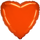 Flexmetal Folienballon Herz Orange  ø45cm-1St