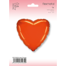 Flexmetal Folienballon Herz Orange  ø45cm-1St