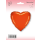 Flexmetal Folienballon Herz Orange  ø45cm-1St