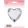 Flexmetal Folienballon Herz Silber  ø45cm-1St