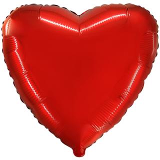 Flexmetal Folienballon Herz Rot  ø45cm-1St