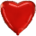 Flexmetal Folienballon Herz Rot  ø45cm-1St