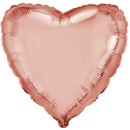 Flexmetal Folienballon Herz Rosegold  ø45cm-1St