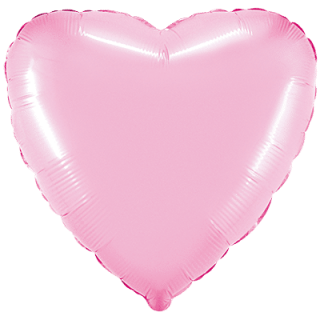 Flexmetal Folienballon Herz Rosa  ø45cm-1St