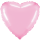 Flexmetal Folienballon Herz Rosa  ø45cm-1St
