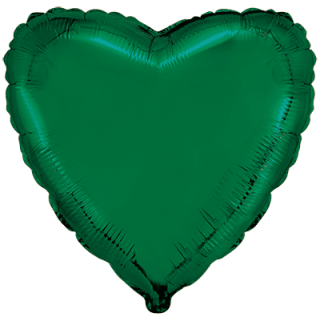 Flexmetal Folienballon Herz Grün  ø45cm-1St
