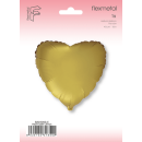 Flexmetal Folienballon Herz Gold-Zitrone  ø45cm-1St