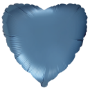 Flexmetal Folienballon Herz Blau-Stahl Satin...
