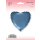 Flexmetal Folienballon Herz Blau-Stahl Satin  ø45cm-1St