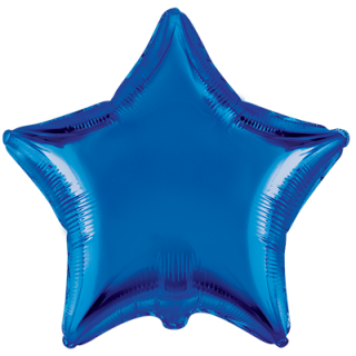Flexmetal Folienballon Stern Blau ø45cm-1St