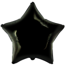 Flexmetal Folienballon Stern Schwarz ø45cm-1St