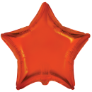 Flexmetal Folienballon Stern Orange ø45cm-1St