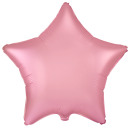 Flexmetal Folienballon Stern Rosa Satin ø45cm-1St