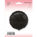 Flexmetal Folienballon Schwarz ø45cm-1St