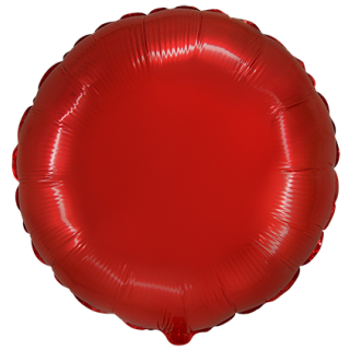 Flexmetal Folienballon Rot ø45cm-1St