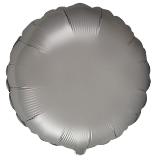 Flexmetal Folienballon Silber Satin ø45cm-1St