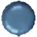 Flexmetal Folienballon Blau-Stahlblau Satin ø45cm-1St