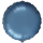 Flexmetal Folienballon Blau-Stahlblau Satin ø45cm-1St
