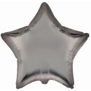 Flexmetal Folienballon Stern Silber Satin ø45cm-1St