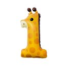 Godan Folienballon -Zahl 1- Giraffe 80cm-1St