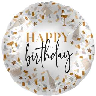 Premioloon Folienballon Happy Birthday  ø71cm-1St