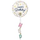 Anagram Folienballon Happy Birthday Air-Walker 175cm-1St