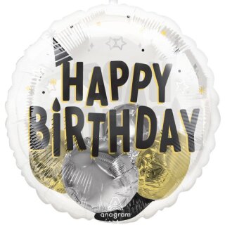Luftballon Happy Birthday Ballons im Ballon Folie-Insider ø50cm Anagram