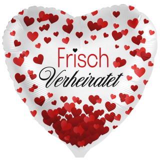 Premioloon Folienballon Frisch Verheiratet  ø43cm-1St