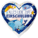 Premioloon Folienballon Alles liebe zur Einschulung Blau...