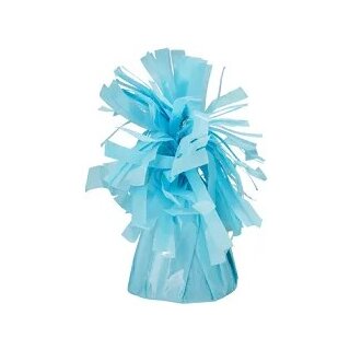 Partydeco Ballongewicht Puschel Blau-Hellblau 130g-1St